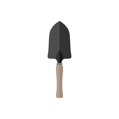trowel flat design vector illustration isolated on white background. Putty knife illustration. masonry tool for plastering and smoothing construction equipment