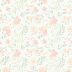 Floral pattern isolated on transparent background