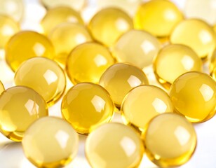 Yellow round capsules