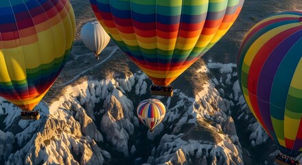 hot air balloon in the sun