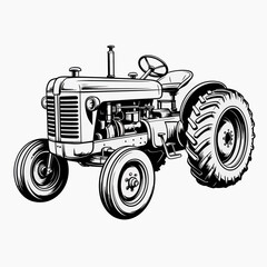 tractor, farming, agriculture, machinery, equipment, harvest, plowing, soil, field, crops, rural, diesel, wheels, engine, horsepower, tiller, utility, loader, implement, cultivation, planting, barn, p
