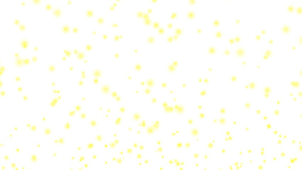 Transparent image with yellow particles.