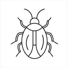 computer bug vector illustration