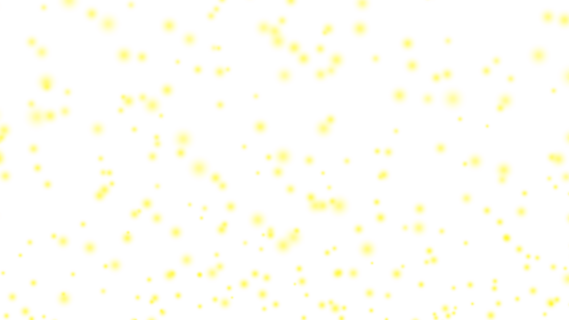 Transparent image with yellow particles.