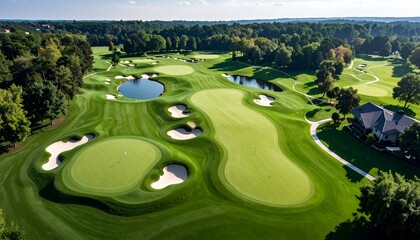 Golf Course Aerial Layout
