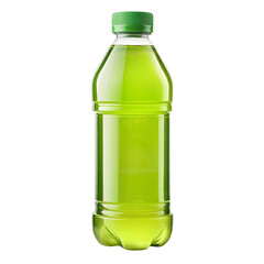Refreshing Green Soft Drink Isolated on White Background for Creative Projects