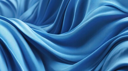 Fototapeta premium Blue Draped Fabric Texture