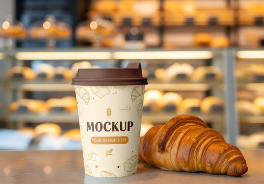 Bakery Paper Cup Mockup