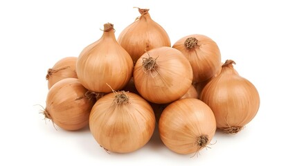 Fresh Onion Isolated on White Background – Premium Vegetable Photography