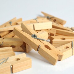 Wooden clothespins