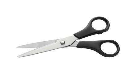 Sharp Stainless Steel Scissors with Ergonomic Black Handles for Crafting and Office Use	