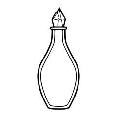 magic potion bottle outline drawing