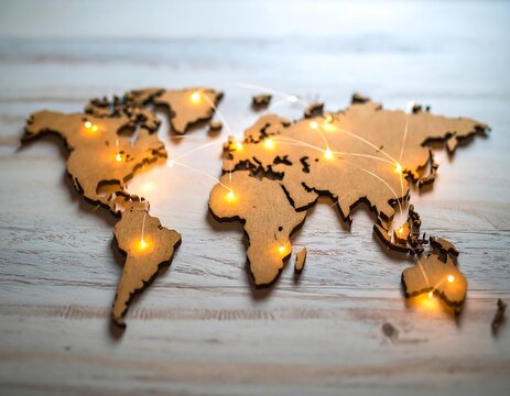 Global connections map - Powered by Adobe