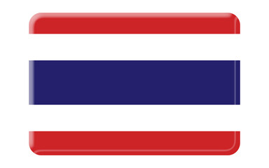 Thailand National Flag 3D Icon | Symbol of Thailand | Thailand 3D Flag