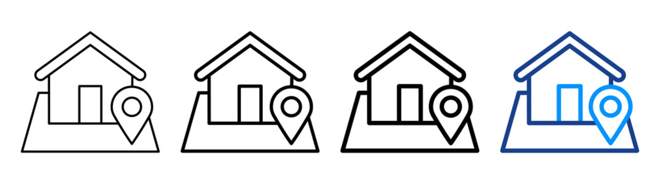 Plot Icon Different Style Outline Collection Set