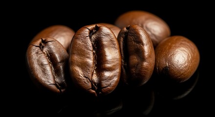 Rich Aromatic Coffee Beans Close-up Photography of Roasted Coffee