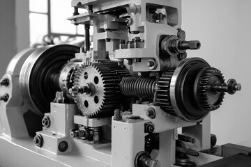Modern industrial drive machines with gears