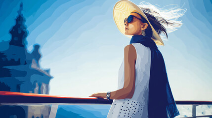 young woman in sunglasses