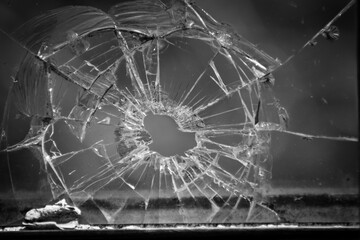 broken glass window