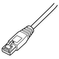 Ethernet Cable Connector Illustration