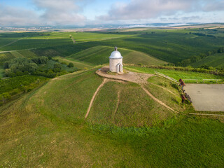 Moravian wine region in southern Bohemia - St. Urban's Chapel near Velk&eacute; B&iacute;lovice