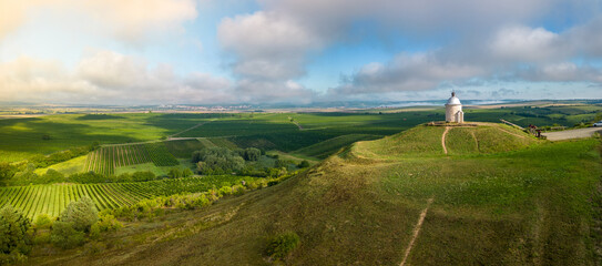 Moravian wine region in southern Bohemia - St. Urban's Chapel near Velk&eacute; B&iacute;lovice