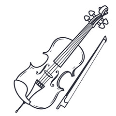 Fototapeta premium Violin Illustration Musical Instrument