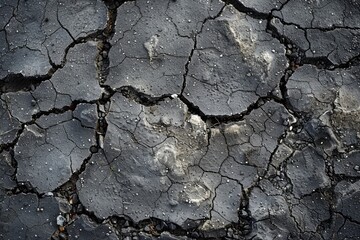Obraz premium Photo of Flat black and old tarmac road surface. Background texture for backdrops or mapping