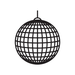 Disco Ball Icon Representing Party Dance Music Celebration Nightlife Entertainment and Club Vibes