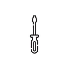 Screwdriver hand tool line icon