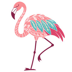 Pink Flamingo Illustration