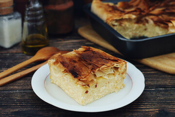 Gibanica, a traditional pastry dish popular all over the Balkans	