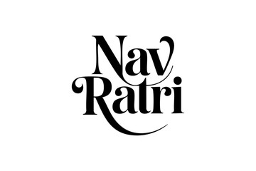 Beautiful Happy Navratri Typography Designs