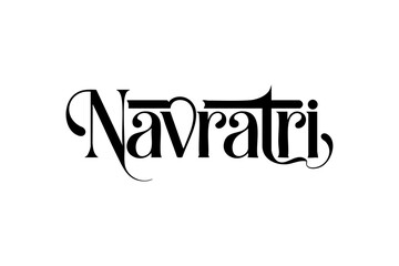 Beautiful Happy Navratri Typography Designs