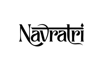 Beautiful Happy Navratri Typography Designs