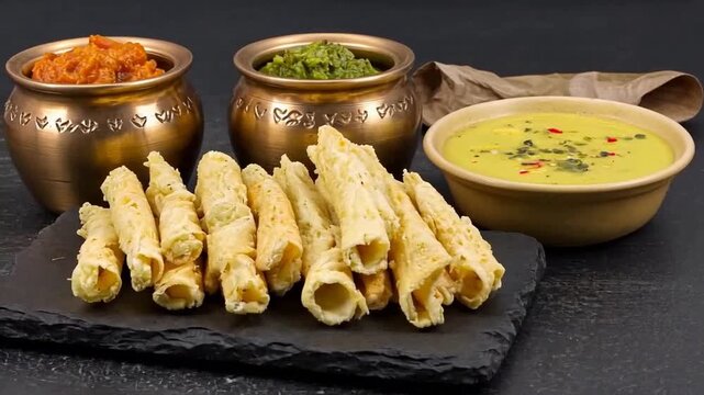 traditional gujarati fafda snack indian food video