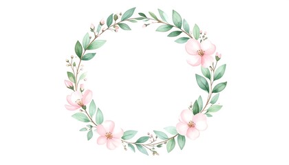 Fototapeta premium Delicate floral wreath (1)