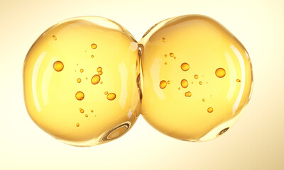 Hydrating bubble essence water droplets water molecules