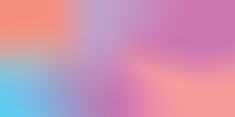 Colorful pastel pink, blue, purple, orange blurred backdrop design. Abstract texture grain background. Vector illustration.