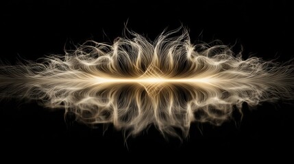 Obraz premium Abstract swirling light pattern centered on a dark backdrop, resembling smoke