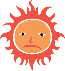 태양02_찡그린_햇님_해