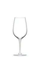 Fototapeta premium Empty wine glass, clear and simple