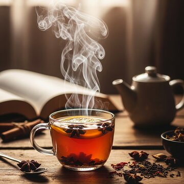 cup of tea and teapot