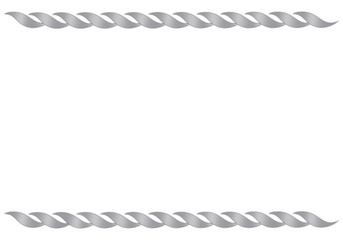 Elegant Silver Text Frame on Transparent Background for Invitations, Certificates, and Presentations