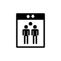 Icon a elevator, isolated against a clean background.
