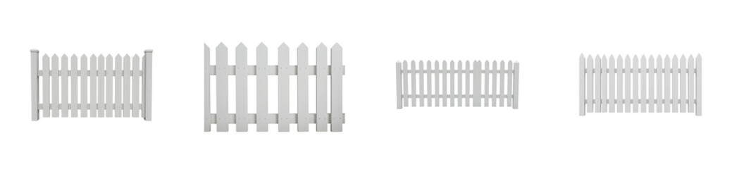 White picket fence installation outdoor garden home improvement bright day creative aesthetics. Set PNG
