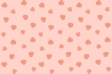 可愛い薔薇の背景イラスト
