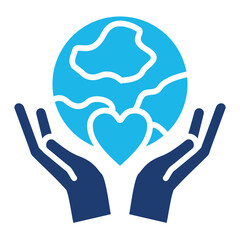 Miscellaneous Icon In Blue Monochrome Flat Design, Vector Illustration