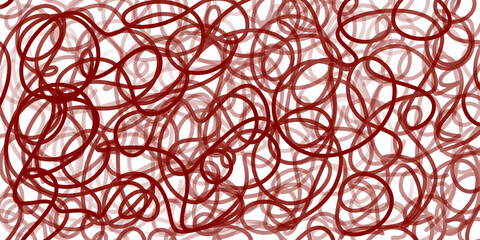swirling red lines on a black background. The lines vary slightly in thickness and create a complex, interwoven pattern that fills the entire frame. 