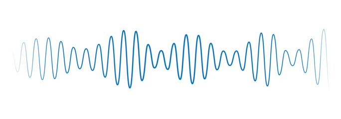 Dynamic vertical lines illustrating sound wave.